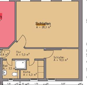 Apartments in der Jahnallee 20 Waldplatzpalaisの見取り図または間取り図