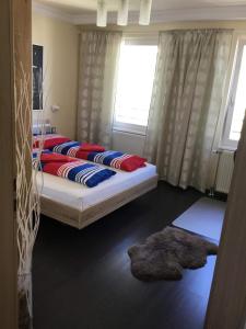 Posteľ alebo postele v izbe v ubytovaní danube paradise