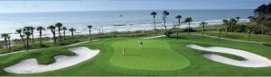 an aerial view of a golf course at the beach at Hilton Head Resort in Hilton Head Island