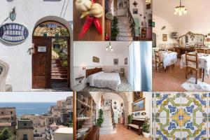 a collage of photos of a hotel at Hotel L'Argine Fiorito in Atrani