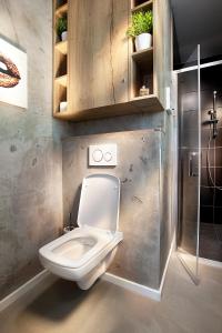 Kúpeľňa v ubytovaní Apartmány Ladná