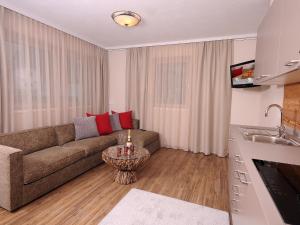 Telewizja i/lub zestaw kina domowego w obiekcie Ferienwohnung Eberl