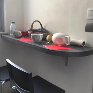 Le Petit Lecoy tesisinde mutfak veya mini mutfak
