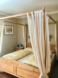 Postel nebo postele na pokoji v ubytování Haus Pankratz