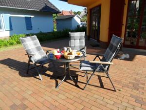 Patio nebo venkovní prostory v ubytování Zum-Luetten-Leuchtturm