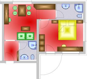Půdorys ubytování Haus Bergkristall