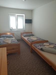 Кровать или кровати в номере Ubytování U Františka