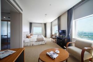 TV a/nebo společenská místnost v ubytování Hotel Nikko Niigata