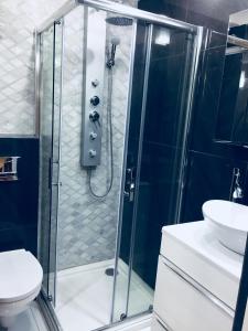 Koupelna v ubytování Apartament Katowice Centrum