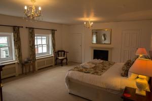 チチェスターにあるEast Pallant Bed and Breakfast, Chichesterのベッドルーム1室(ベッド1台、椅子付)