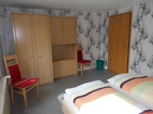 Postel nebo postele na pokoji v ubytování Ferienhaus Klinder