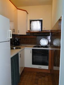 Kuchyň nebo kuchyňský kout v ubytování Apartments Josipa