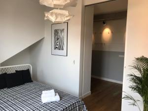 Posteľ alebo postele v izbe v ubytovaní Apartament "WARSZAWA"