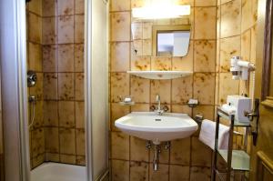 Kúpeľňa v ubytovaní Berghotel Rasis