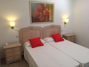 Postel nebo postele na pokoji v ubytování Bungalow La Datura