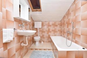 オミシュにあるApartments Anaのバスルーム(洗面台、トイレ、バスタブ付) +65枚の写真