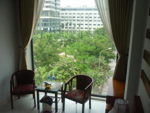 Predel za sedenje v nastanitvi Asia Apartment Hotel Bac Ninh
