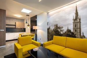 Kuchyň nebo kuchyňský kout v ubytování Hotel Grand