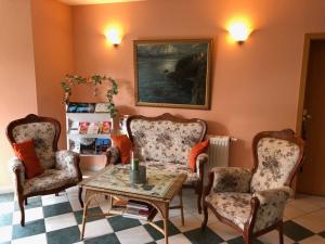 Posezení v ubytování Pension Preussenstraße Leipzig