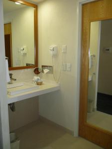 a bathroom with a sink and a mirror at Holiday Inn Express Guadalajara Expo, an IHG Hotel in Guadalajara