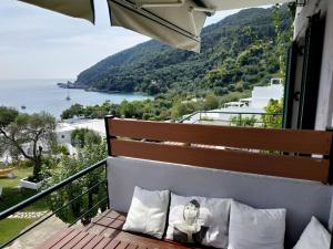 A balcony or terrace at Elina Apartments