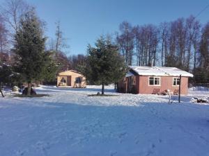 Cabañas Captren Andino v zimě