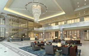 Posezení v ubytování Jeurong Hotel Shanghai + 37 fotografií
