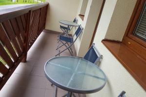 A balcony or terrace at Apartments Michalka - ap. dom Skalka