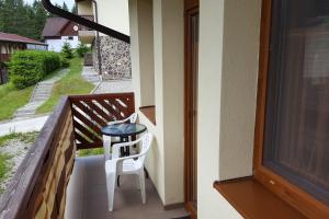 A balcony or terrace at Apartments Michalka - ap. dom Skalka