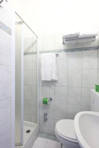 Koupelna v ubytování Albergo Al Carugio