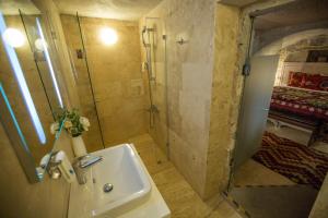 Koupelna v ubytování Ansia Hotel