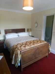 a bedroom with a large bed in a room at Fuchsia House Bed and Breakfast Connemara in Renvyle