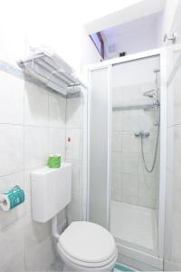 Koupelna v ubytování Albergo Al Carugio