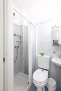 Koupelna v ubytování Albergo Al Carugio