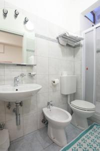 Koupelna v ubytování Albergo Al Carugio