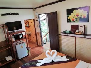 Kuchyň nebo kuchyňský kout v ubytování Macura Resort