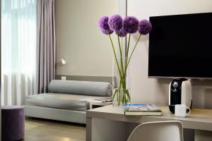 TV a/nebo společenská místnost v ubytování Hotel Glance In Florence
