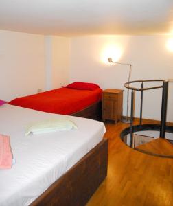 Postel nebo postele na pokoji v ubytování Luxurious Loft with Jacuzzi