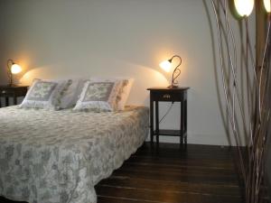 Cama o camas de una habitación en Manoir Larcouillet