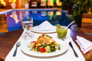 Comida in lodge ou em algum lugar perto