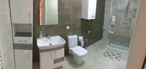 Koupelna v ubytování Apartament Kleopatra