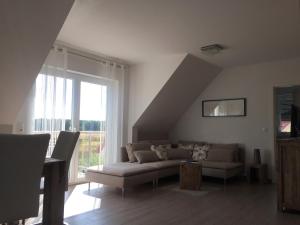 Posezení v ubytování Strandhaus Glowe
