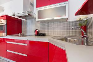 Kuchyň nebo kuchyňský kout v ubytování Apartment Gotier
