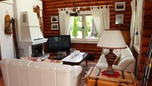 Posezení v ubytování Veerpalu Villa