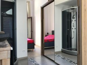 Krevet ili kreveti u jedinici u okviru objekta Dieppe Appartement