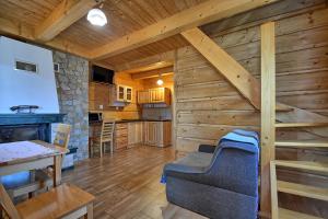 Kuchyň nebo kuchyňský kout v ubytování Jaworina- Apartamenty, Domki i Pokoje