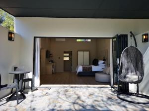 哈昂盖纳小屋酒店客房内的一张或多张床位