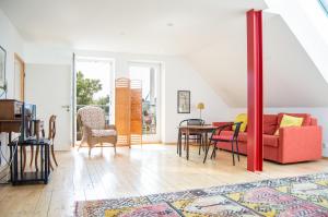 Χώρος καθιστικού στο Loft auf der Lohe