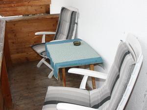 Ein Sitzbereich in der Unterkunft Plattnerhof Kaunertal