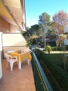 A balcony or terrace at Glicini